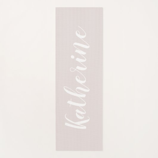 ほこりっぽいピンクの書名ヨガマット ヨガマット (正面)