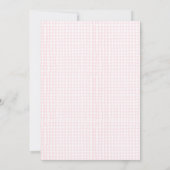 ほこりっぽいピンクの水の色イースターエッグ狩りバスケット 招待状 (裏面)