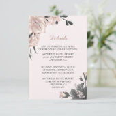 ほこりっぽいピンクの灰色の花、芽&花びら詳細 エンクロージャーカード (スタンド正面)