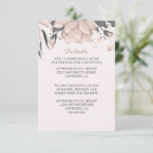 ほこりっぽいピンクの灰色の花、芽&花びら詳細 エンクロージャーカード (スタンド正面)