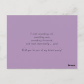 ほこりっぽいピンクの牡丹が私のページボーイカードになる ポストカード (裏面)