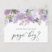 ほこりっぽいピンクの牡丹が私のページボーイカードになる ポストカード (正面)