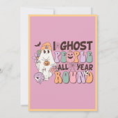 ほこりっぽいピンクの誕生日を甘やかしたい 招待状 (裏面)