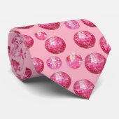 ほこりっぽいピンクディスコ ネクタイ (ロール)