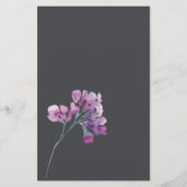 ほこりっぽいピンクパープルフローラゲームあなたの財布の中のwhats チラシ (裏面)