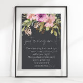 ほこりっぽいピンクパープルフローラItゲームにリングや輪を置く ポスター