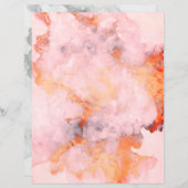 ほこりっぽいピンクファイヤー銅花崗岩スクラップブック紙 (正面/裏面)