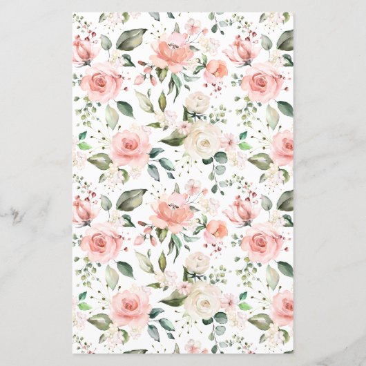 ほこりっぽいピンクフローラ結婚リースのメニュー (裏面)