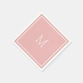 ほこりっぽいピンクペーパーナプキン スタンダードカクテルナプキン (角)