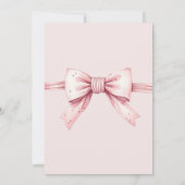 ほこりっぽいピンクボウシェズタイイングザノットブライダルシャワー 招待状 (裏面)