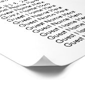 ほこりっぽいピンクボホフローラ31結婚テーブル席 ポスター (角)