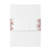 ほこりっぽいピンクボホモダンフローラ結婚スクリプト 招待状ベリーバンド (裏面例)