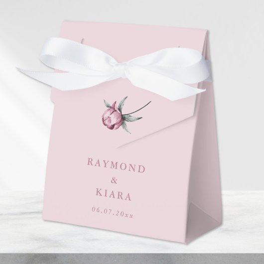 ほこりっぽいピンクマウヴピミニマルオ結婚ニー フェイバーボックス