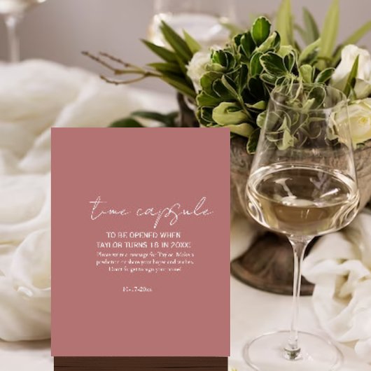 ほこりっぽいピンクミニマルの赤ん素朴坊シャワー時間カプセル ポスター