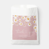 ほこりっぽいピンクミニマルモダンリストベビーシャワーバッグ フェイバーバッグ (正面)