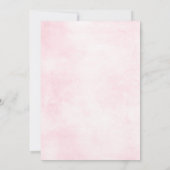 ほこりっぽいピンクローズミッドサマーフローラ保存日 セーブザデート (裏面)