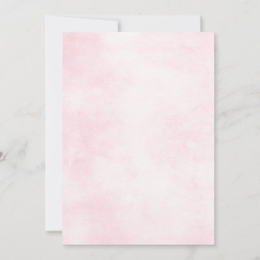 ほこりっぽいピンクローズミッドサマーフローラ保存日 セーブザデート (裏面)