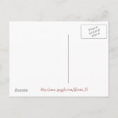 ほこりっぽいピンクローズ日付はがきを保存 案内ポストカード (裏面)