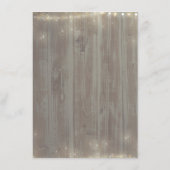 ほこりっぽいピンクローズ素朴カントリーウェディング詳細 エンクロージャーカード (裏面)