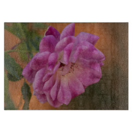 ほこりっぽいピンクローズ カッティングボード