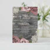 ほこりっぽいピンクローゼグレイ素朴ズ結婚詳細 エンクロージャーカード (スタンド正面)