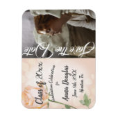 ほこりっぽいピンクヴィンテージボーバラ発表 マグネット (縦)