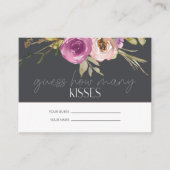 ほこりっぽいピンク推測いくつのキスブライダルゲーム エンクロージャーカード (正面)