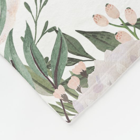 ほこりっぽいピンク最高ののフローラママママママママママズデイ フリースブランケット (角)