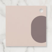 ほこりっぽいピンク私たちはミニマリストの写真結婚のギフトをする フェイバータグ (裏面)