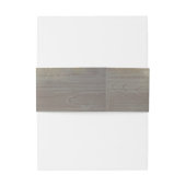 ほこりっぽいピンク素朴ローズカントリー結婚ウッド 招待状ベリーバンド (裏面例)