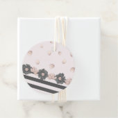 ほこりっぽいピンク色の熱帯性花 フェイバータグ (インサイチュ)