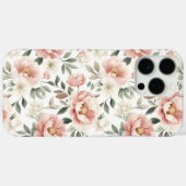 ほこりっぽいピンク色の牡丹 Case-Mate iPhoneケース (裏面 (横))