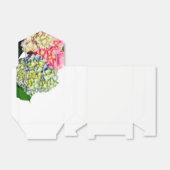 ほこりっぽいピンク色の黄色い緑のフローラアジサイ フェイバーボックス (折り畳みなし)