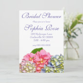 ほこりっぽいピンク色の黄色い緑のフローラアジサイ 招待状 (スタンド正面)