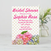 ほこりっぽいピンク色の黄色い緑のフローラアジサイ 招待状 (スタンド正面)