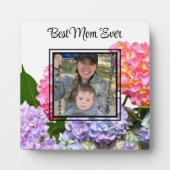 ほこりっぽいピンク色の黄色の緑のフローラ最高のママーエバー フォトプラーク (正面)