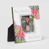 ほこりっぽいピンク色の黄色の緑のフローラ最高のママーエバー フォトプラーク (正面)