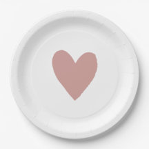 ほこりっぽいピンク/バラベビーシャワーハート