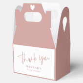 ほこりっぽいピンク/バラベビーシャワー感謝していユーザ フェイバーボックス (オープン)
