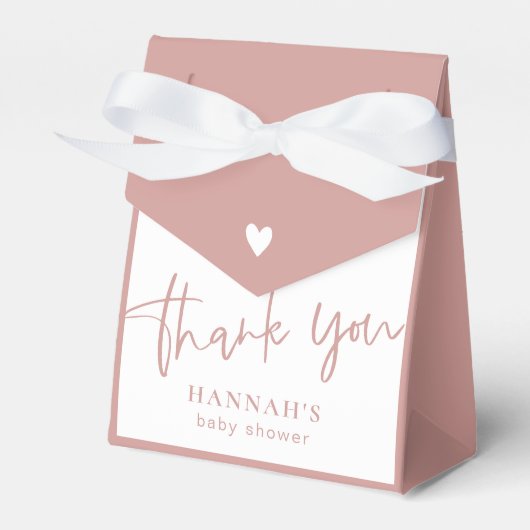 ほこりっぽいピンク/バラベビーシャワー感謝していユーザ フェイバーボックス (正面サイド)