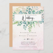 ほこりっぽいピーチオレンジコーラルユーカリプトゥスグリーン (正面/裏面)