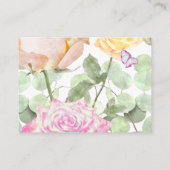 ほこりっぽいピーチ、グリーンヴィンテージ卒業救期日 アドバイスカード (裏面)