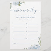 ほこりっぽいフローラどこ彼らはブライダルシャワーゲーム (正面)