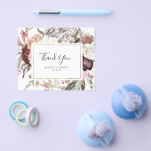 ほこりっぽいフローラサンキューカード |予算 チラシ (シングル)