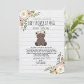 ほこりっぽいフローラシャワーbyメールベア 招待状 (スタンド正面)