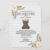 ほこりっぽいフローラシャワーbyメールベア 招待状 (正面/裏面)