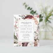 ほこりっぽいフローラ婚約パーティ招待状 (スタンド正面)
