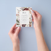 ほこりっぽいフローラ詳細カード |予算 チラシ (手)