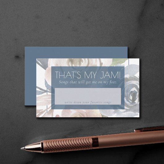 ほこりっぽいフローラ | Smoky Blue Pastelバラ曲のリクエスト エンクロージャーカード