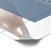 ほこりっぽいフローラ | Smoky Pastel結婚の座席表 ポスター (角)